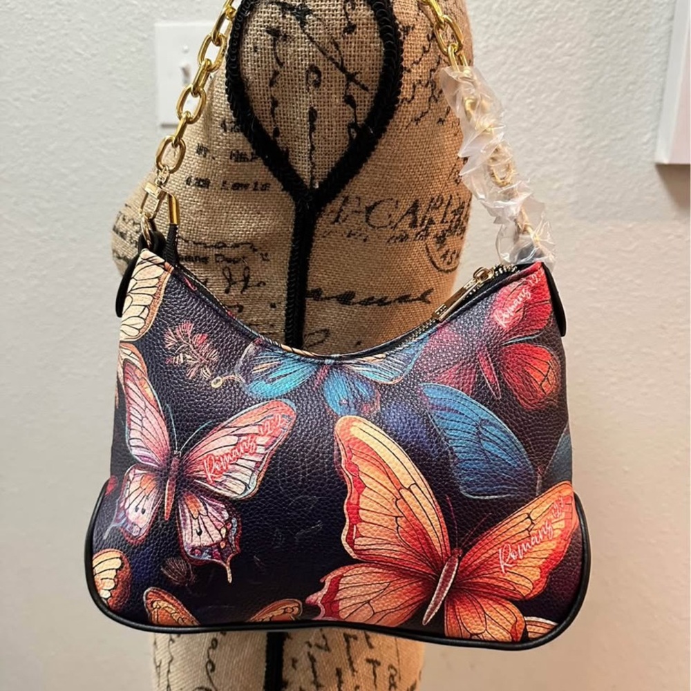 Butterfly Print Women's Bag